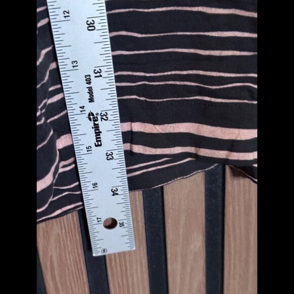 Vix Paul Hermanny Dress Medium Black Multicolor Deep V Neck Zebra Art Kimono - Picture 5 of 7